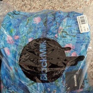 BlackMilk Blue and Pink Floral Dress